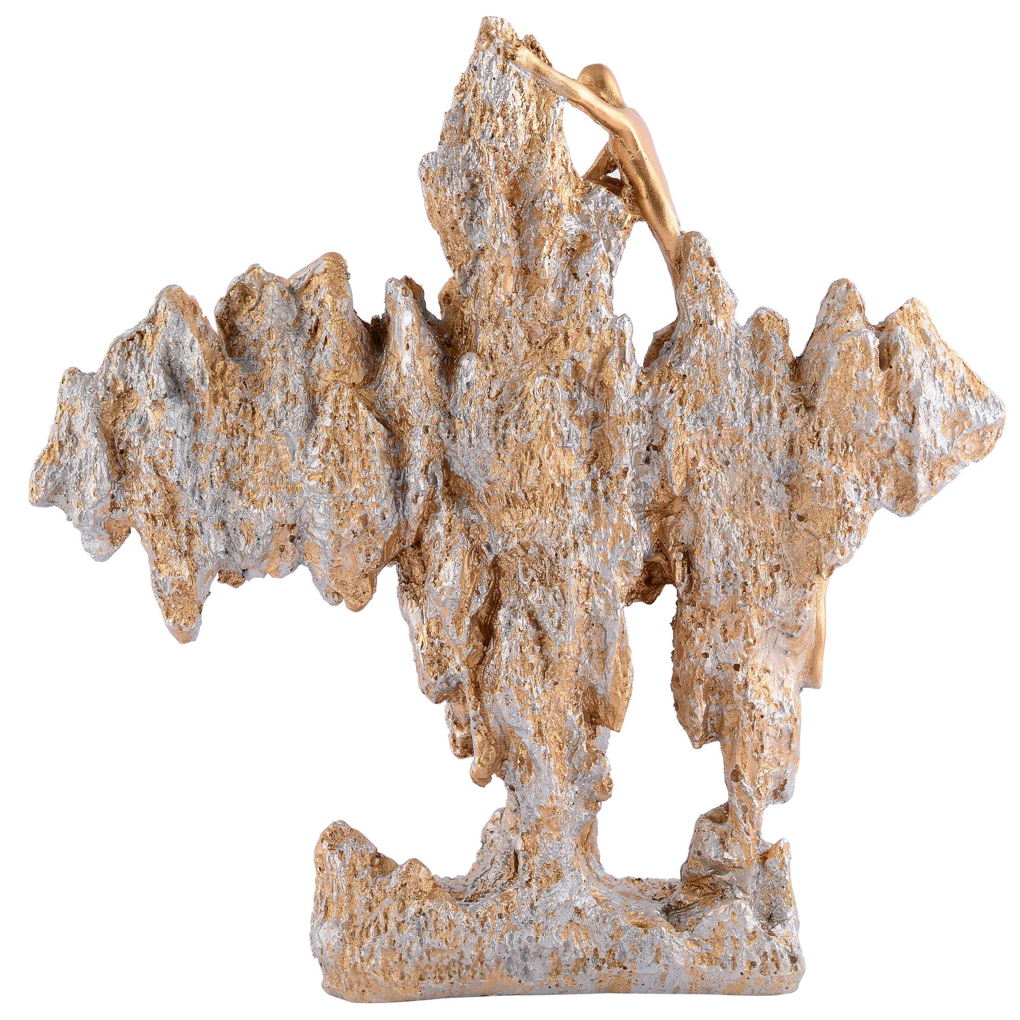 Men Sitting on Ball Showpiece for Home Decor Showpiece, Atlas Sculpture for Office Table Décor multicolour - Image 2